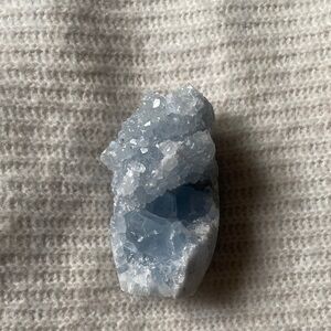 Elegant Blue Celestite Geode Crystal
